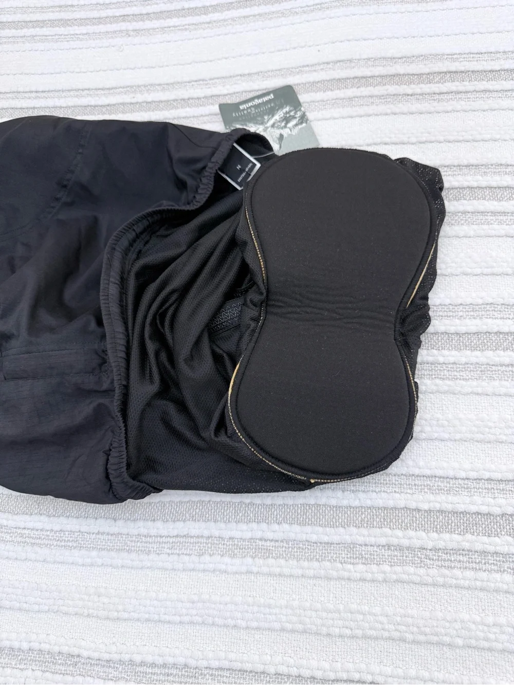 Patagonia Vintage Stretch Barranca Bike Shorts Men M Black Padded Chamois NWT